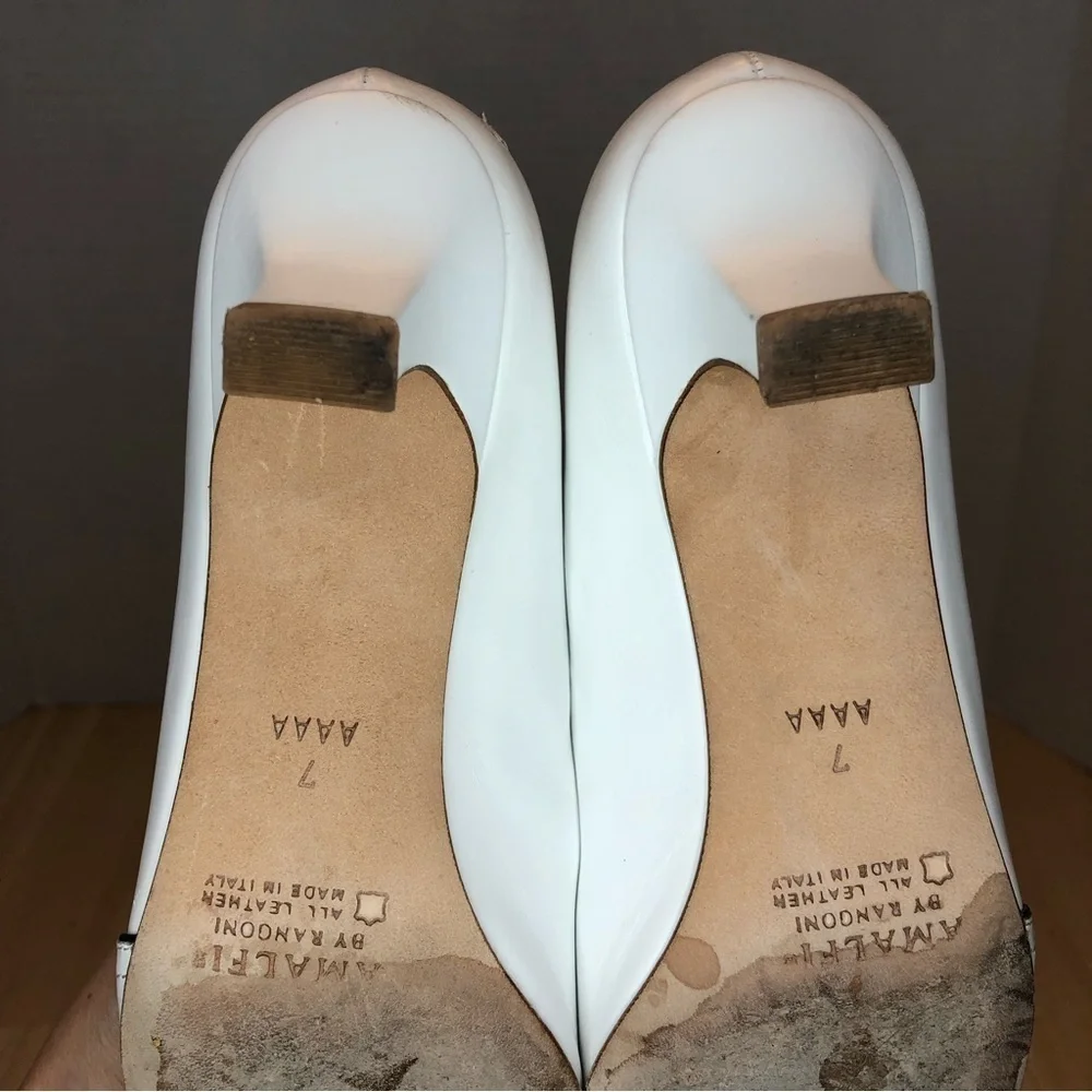 Amalfi by Rangoni Leather Pumps Made in Italy/Size 7AAAA - Picture 14 of 15